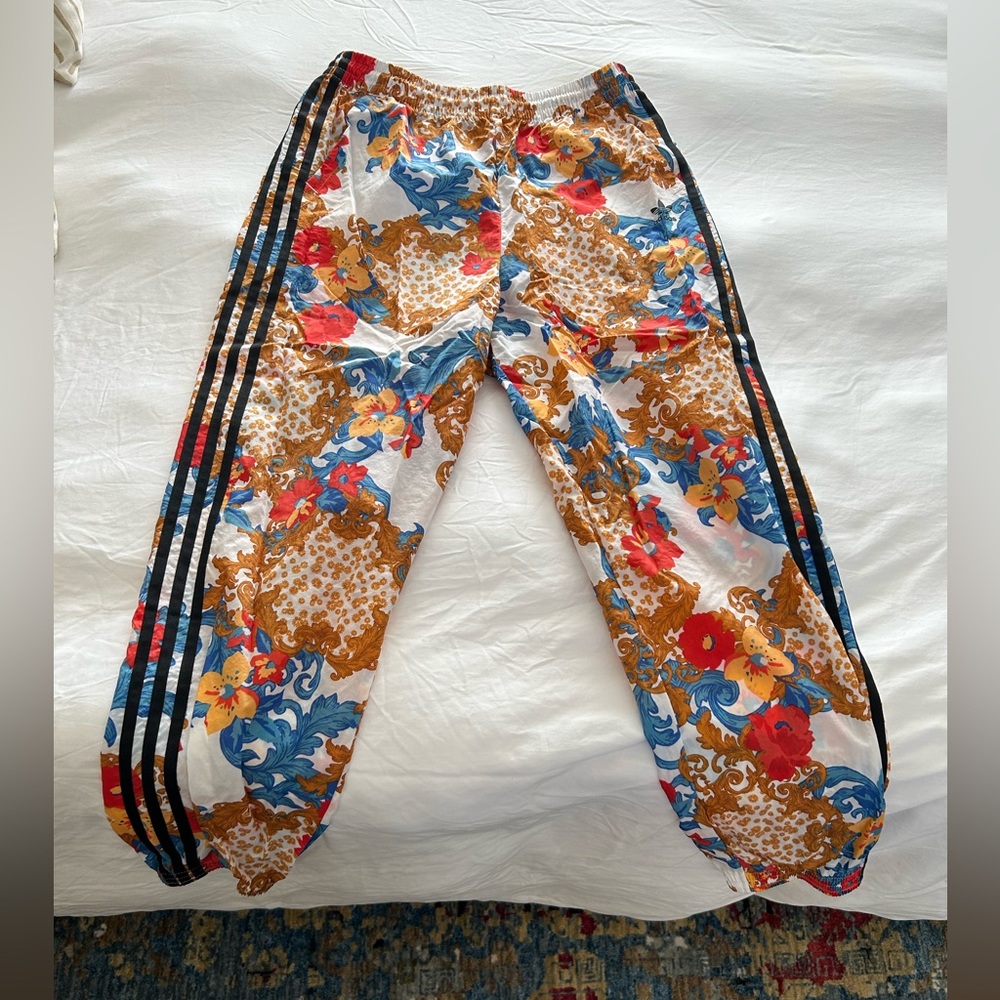 Adidas track pants- floral